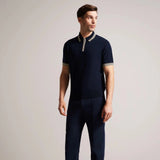 Ted Baker Pierot Trim Polo Shirt Navy