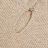 Ted Baker Pipalee Frill Detail Jumper in Camel