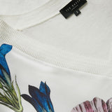 Ted Baker Raili Woven Front V Neck Sweater