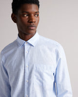Ted Baker Remark Plain Shirt Light Blue