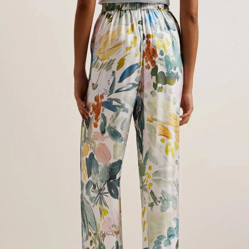 Ted Baker Sarca Floral Print Wide Leg Trousers
