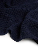 Ted Baker Sewsew Plain Ribbed Scarf in Navy