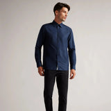 Ted Baker Solurr Long Sleeve Oxford Shirt Navy
