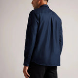 Ted Baker Solurr Long Sleeve Oxford Shirt Navy