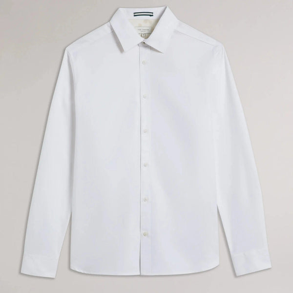 Ted Baker Solurr Long Sleeve Oxford Shirt White