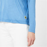 Ted Baker Summyr Slash Neck Top In Blue