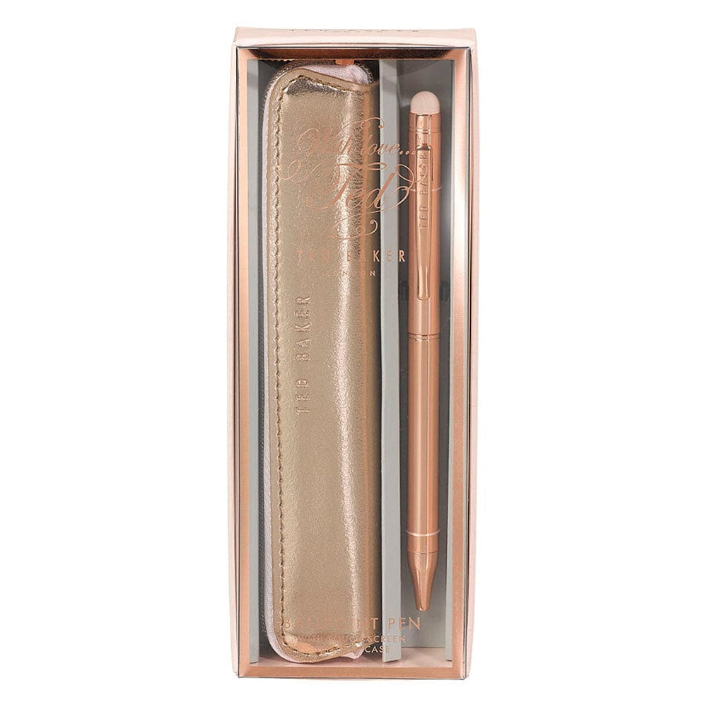 Rose Gold Ted Baker Touch Screen Pen And Pouch Ted Baker Touch