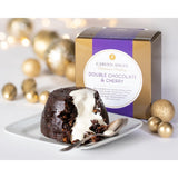The Carved Angel Double Chocolate Cherry Christmas Pudding, 120g
