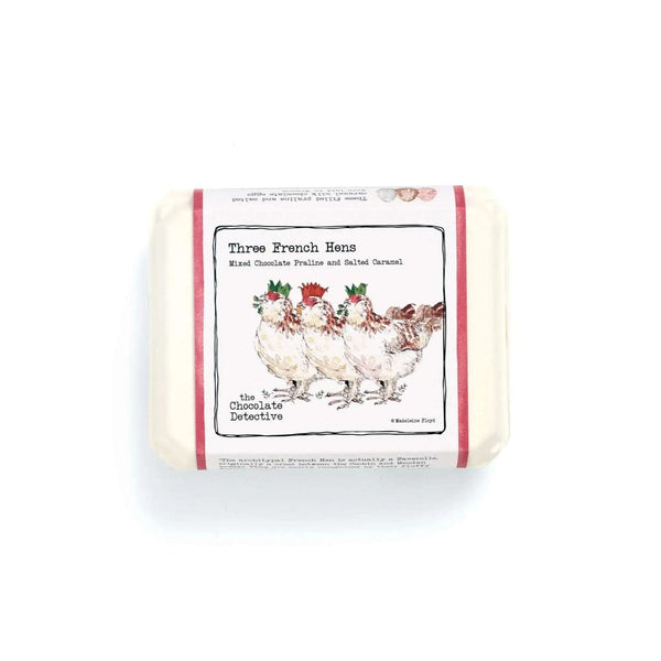 The Choc Detective - 12 Christmas Three French Hens, 150g