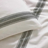 The Linen Yard Osman Stripe 100% Cotton Duvet Cover Set