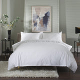 The Lyndon Company Blocks Double Duvet Set In White