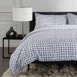 The Lyndon Company Dots Printed Cotton Duvet Bedlinen Grey