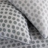 The Lyndon Company Dots Printed Cotton Duvet Bedlinen Grey