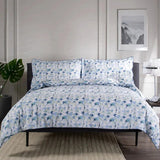 The Lyndon Company Geo Printed Cotton Duvet Bedlinen Blue