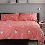 The Lyndon Company Hare Printed Cotton Duvet Set