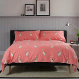 The Lyndon Company Hare Printed Cotton Duvet Set