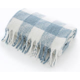 The Lyndon Company Longmorn Supersoft Throw In Powder Blue