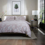 The Lyndon Company Petite Fleure Printed 100% Cotton Duvet Cover Set Pink Double