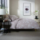 The Lyndon Company Petite Fleure Printed 100% Cotton Duvet Cover Set Pink Double