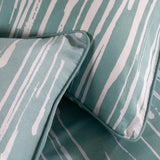 The Lyndon Company Rain Printed Cotton Duvet Bedlinen Green