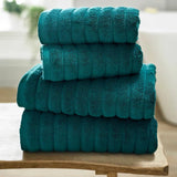 The Lyndon Company Ribbleton ZeroTwist Bath Sheet In Dark Green