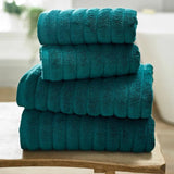 The Lyndon Company Ribbleton ZeroTwist Bath Towel In Dark Green