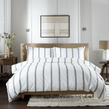The Lyndon Company Toulouse Duvet Cover Set Navy Double