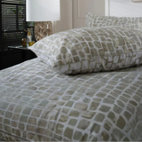 The Lyndon Company Tulle Extra Soft 100% Cotton Duvet Cover Set Grey Double