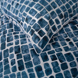 The Lyndon Company Tulle Extrasoft 100% Cotton Breathable Duvet Cover Set Navy Double