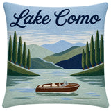 The Pillow Drop Lake Como Needlepoint Pillow