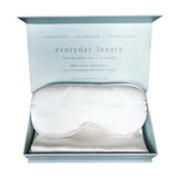 The Silk Collection - The Pure Silk Sleep Set (Pillowcase & Eye mask) In Pearl White