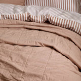 Yard Hebden Quilted Washed Cotton Bedspread In Cotta