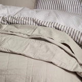 Yard Hebden Quilted Washed Cotton Bedspread In Stone