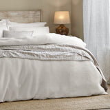 Yard Hebden Relaxed Waffle Duvet Cover Set Double In Chalk
