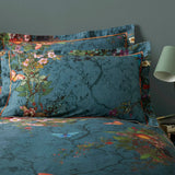 Timorous Beasties Bloomsbury Garden Oxford Pillowcase Pair, Teal