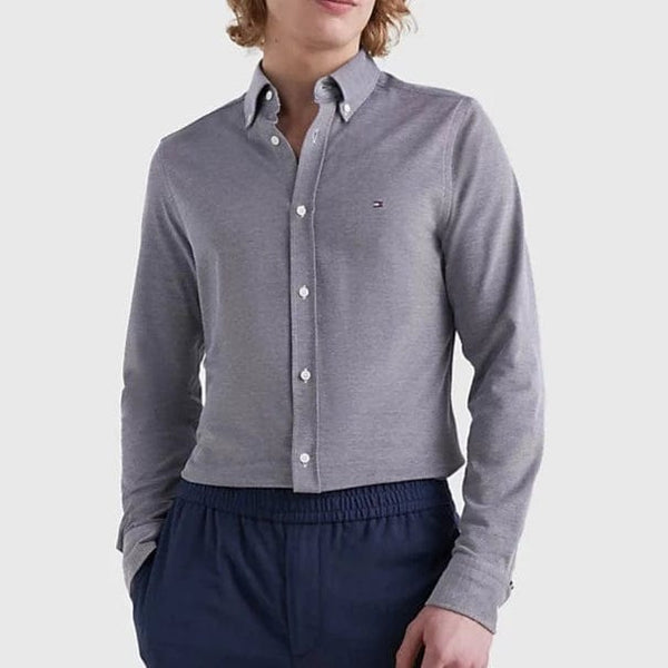 Tommy Hilfiger 1985 Knitted Long Sleeve Shirt Carbon Navy