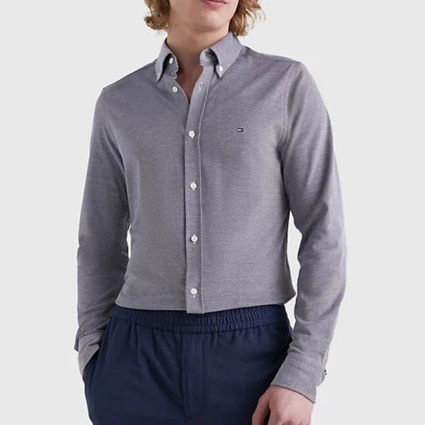 Tommy Hilfiger 1985 Knitted Long Sleeve Shirt Carbon Navy