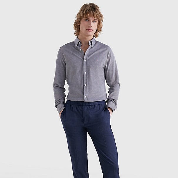 Tommy Hilfiger 1985 Knitted Long Sleeve Shirt Carbon Navy