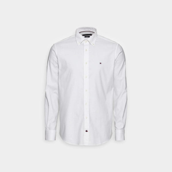 Tommy Hilfiger 1985 Knitted Long Sleeve Shirt Optic White