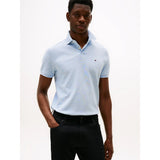 Tommy Hilfiger 1985 Regular Fit Pique Polo Shirt In Heathered Blue