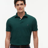 Tommy Hilfiger 1985 Regular Fit Pique Polo Shirt In Ornamental Green