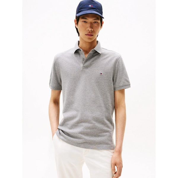 Tommy Hilfiger 1985 Regular Fit Polo Shirt In Medium Grey Heather