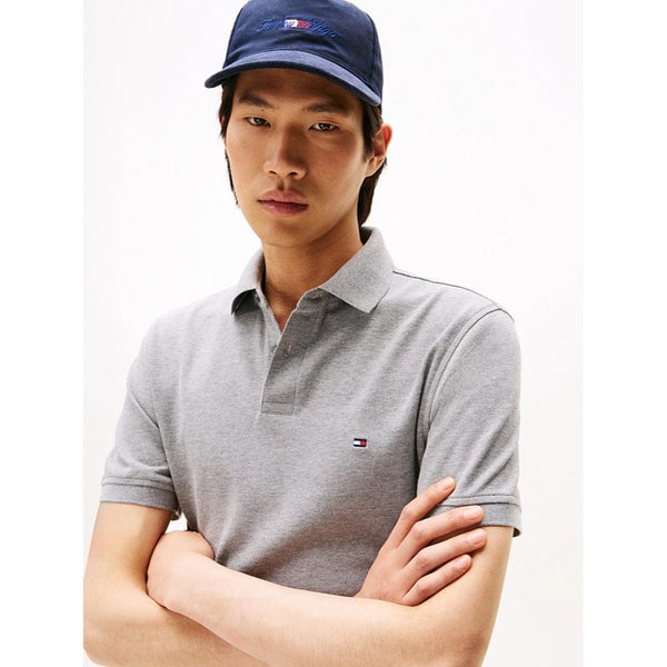Tommy Hilfiger 1985 Regular Fit Polo Shirt In Medium Grey Heather