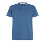 Tommy Hilfiger 1985 Regular Plain Short Sleeve Polo Blue Coast