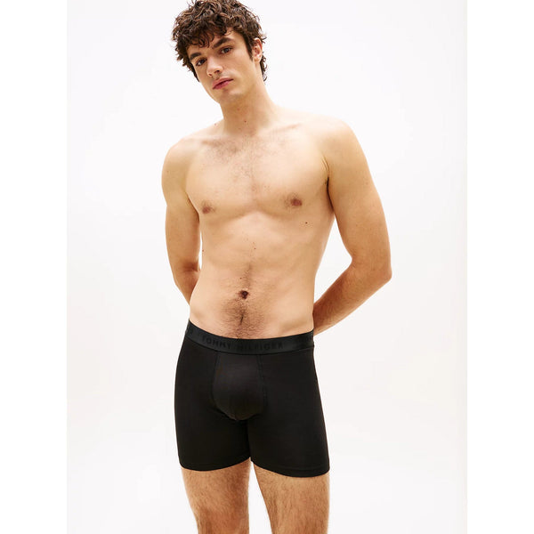 Tommy Hilfiger 3-Pack Everyday Luxe Tonal Boxer Briefs In Black