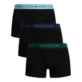 Tommy Hilfiger 3 Pack Signature Cotton Essentials Trunks In Black