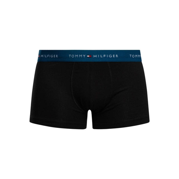Tommy Hilfiger 3 Pack Signature Cotton Essentials Trunks In Black / Indigo