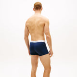 Tommy Hilfiger 3-Pack Signature Repeat Logo Waistband Trunks in Navy/Blue/Green