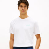 Tommy Hilfiger Back Photo Print Jersey T-Shirt In White