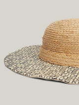 Tommy Hilfiger Beach Summer Straw Hat in Calico